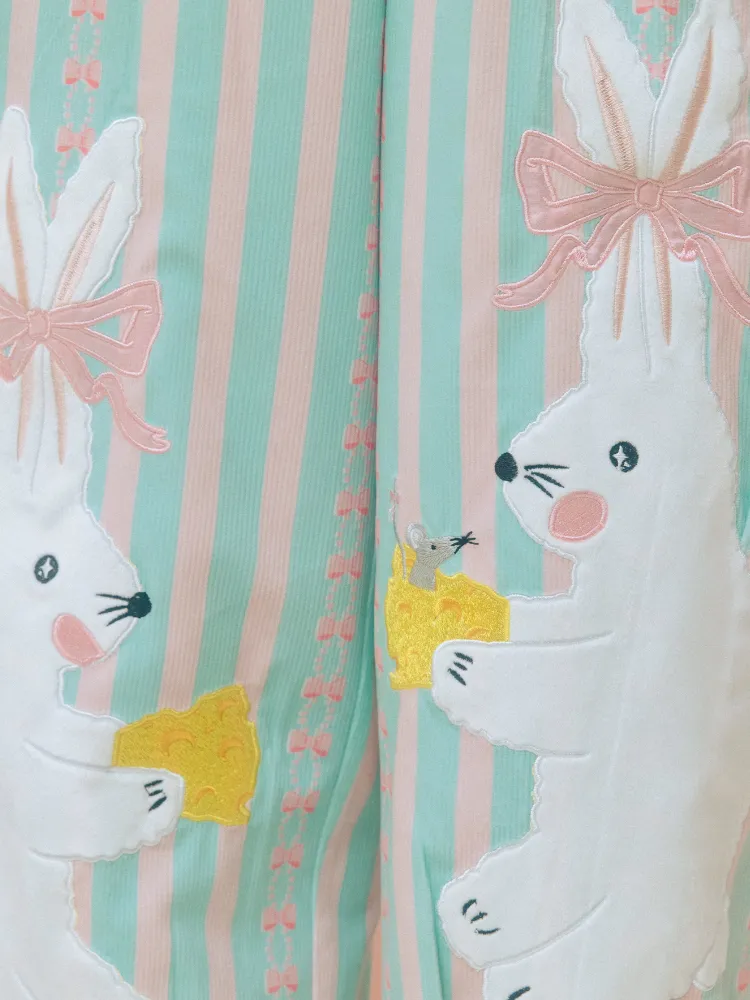 Rabbit print loose pants【s0000001201】