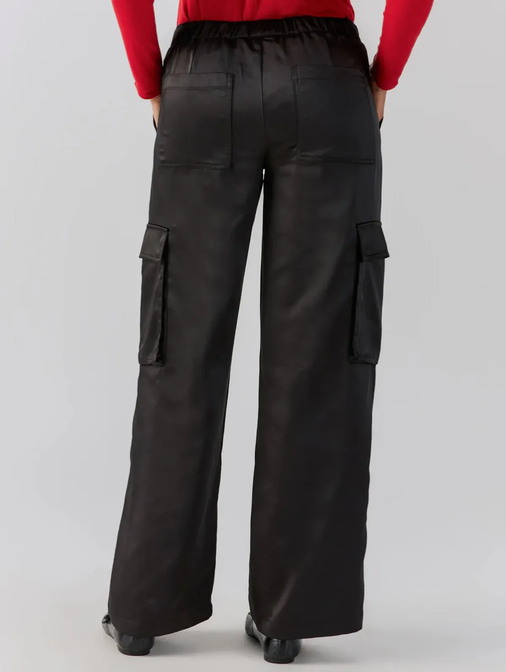 Sanctuary Satin Cargo Pants