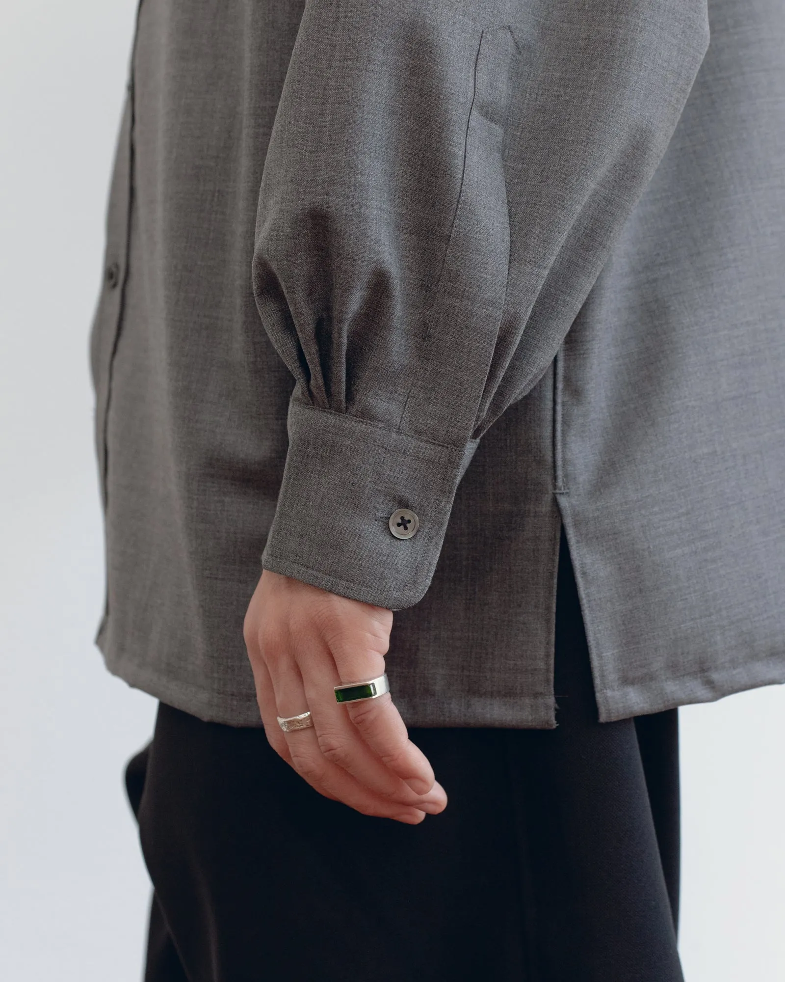 Signature Shirt - Super100's Wool - Grey