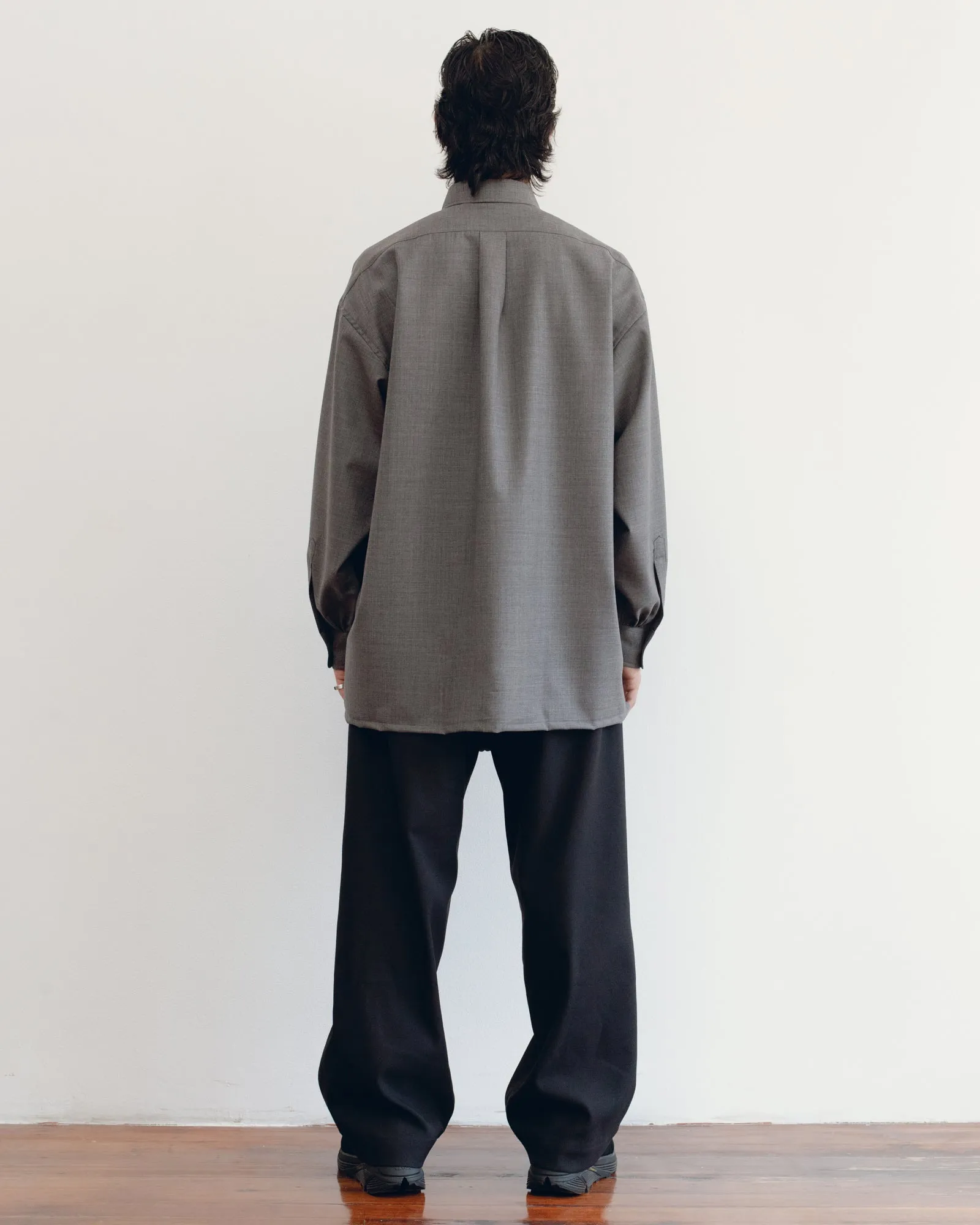 Signature Shirt - Super100's Wool - Grey
