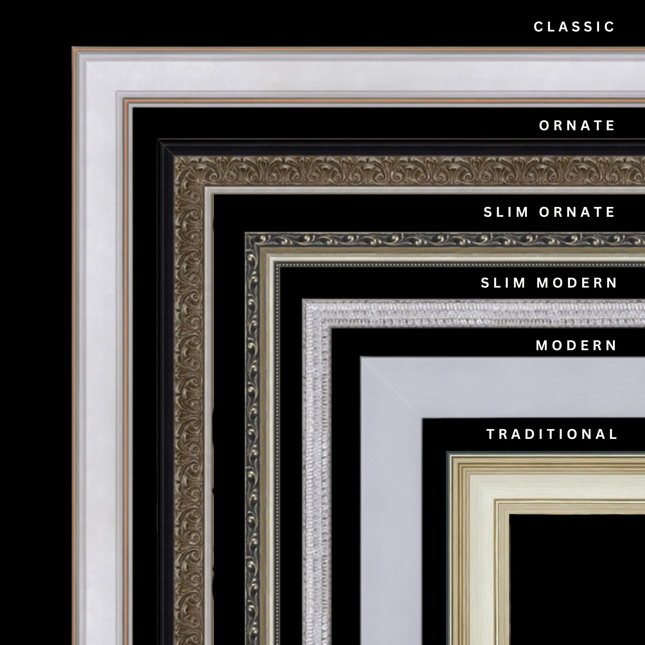 Silver 24x26 Picture Frame Ornate Traditional Classic Antique