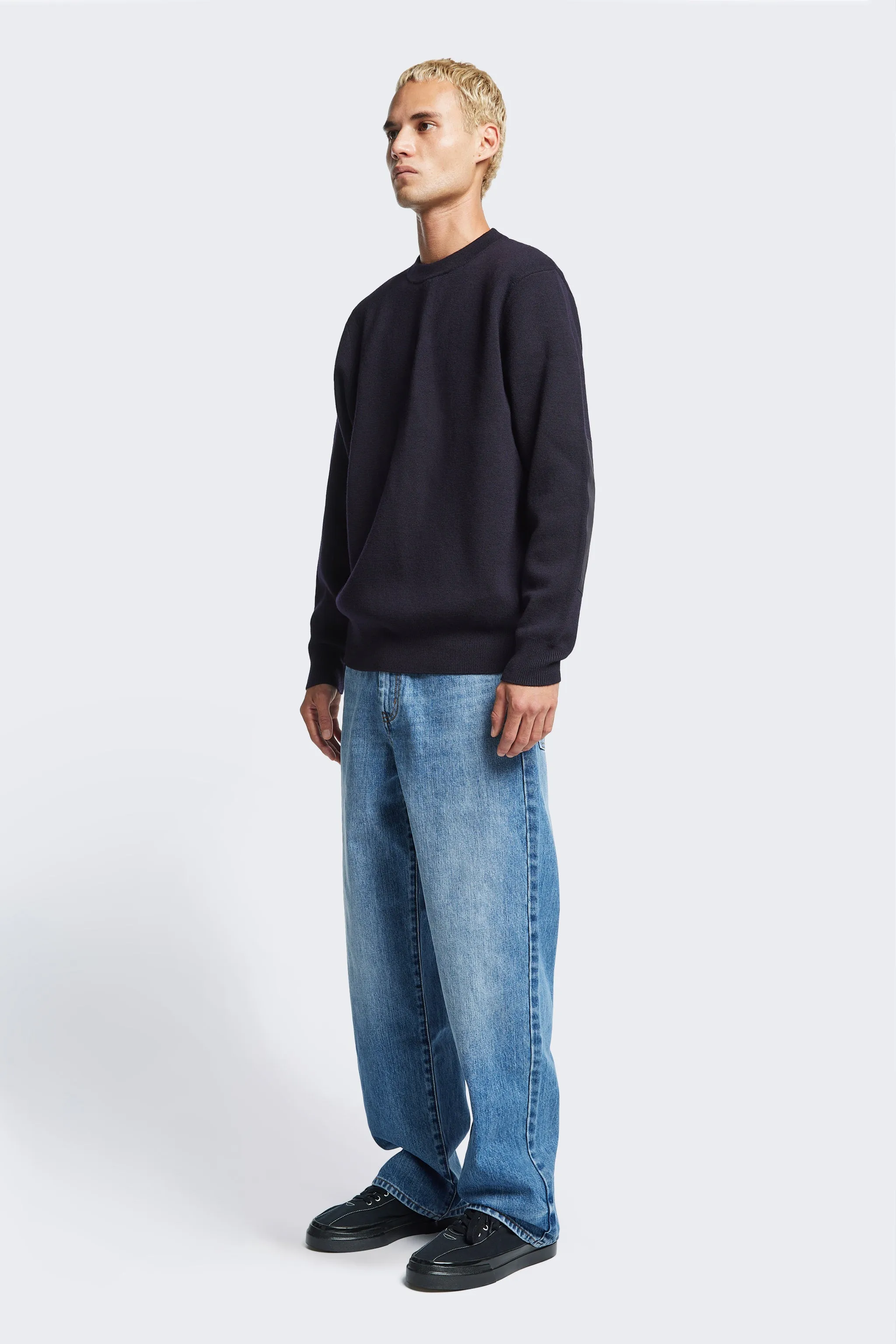 Surplus Patch Sweater Navy