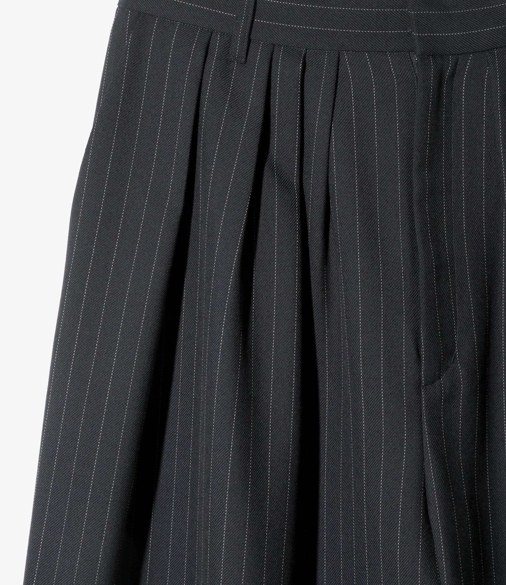 Tack Balloon Pants – Navy Gabardine