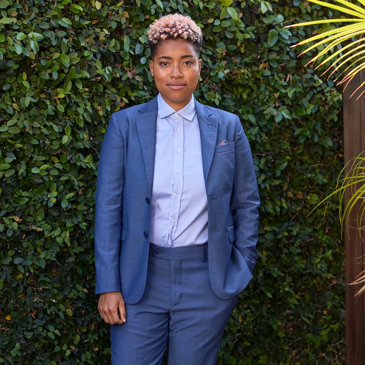 The Georgie Slate Blue Dress Pants
