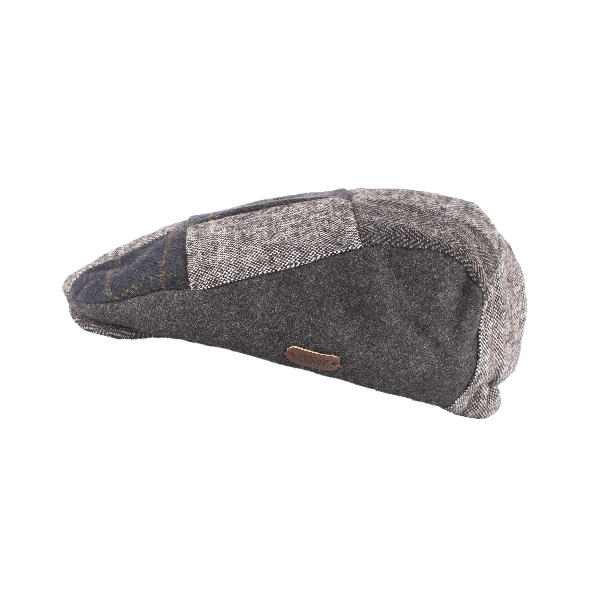 Tweed Patchwork Flat Cap