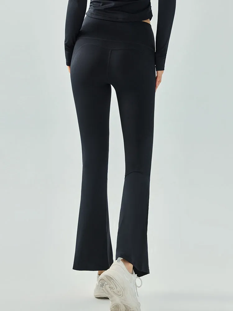 Wide Leg Wide Waistband Long Pants