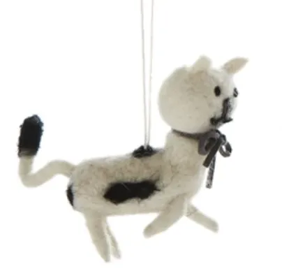 Wool Felt Kitten Ornament