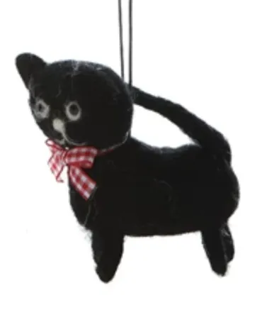Wool Felt Kitten Ornament
