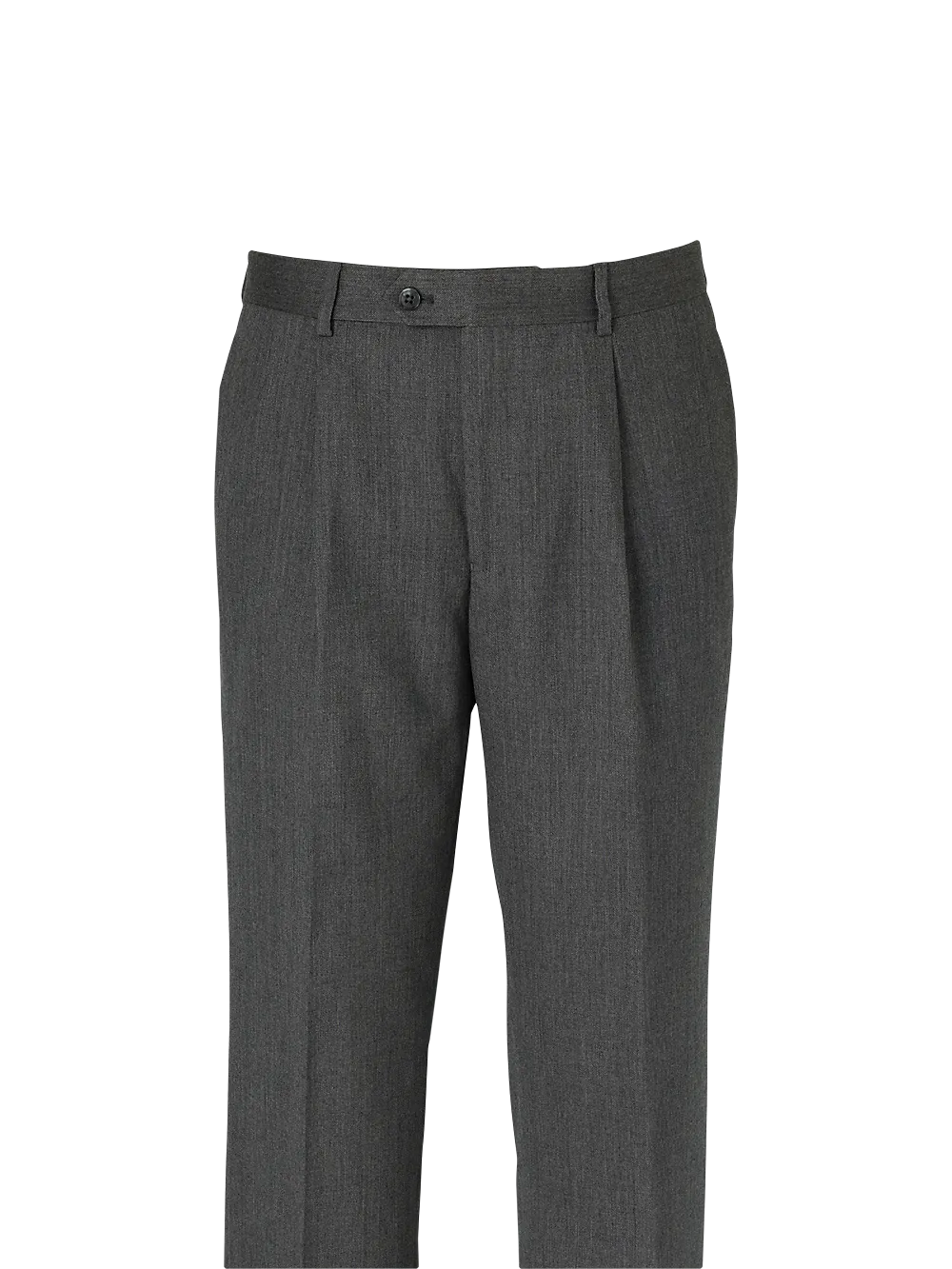 Wool Single Pleated Pants - Black