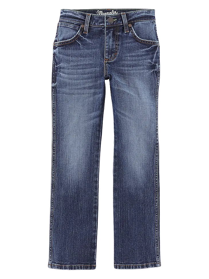 Wrangler Men's Retro Slim Straight Blue Jeans