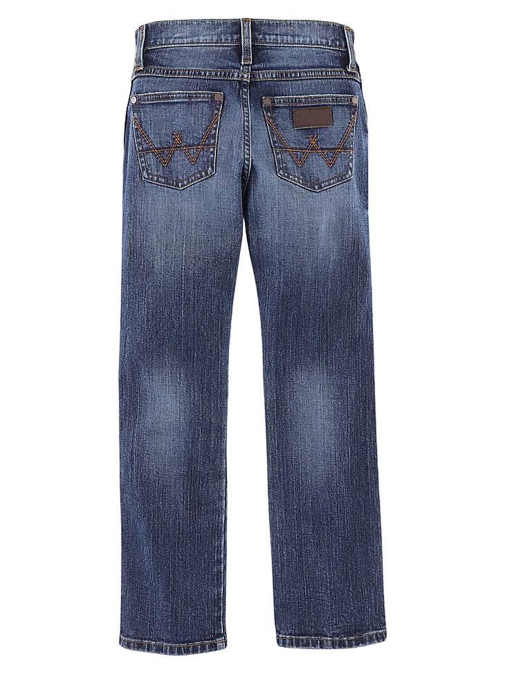 Wrangler Men's Retro Slim Straight Blue Jeans